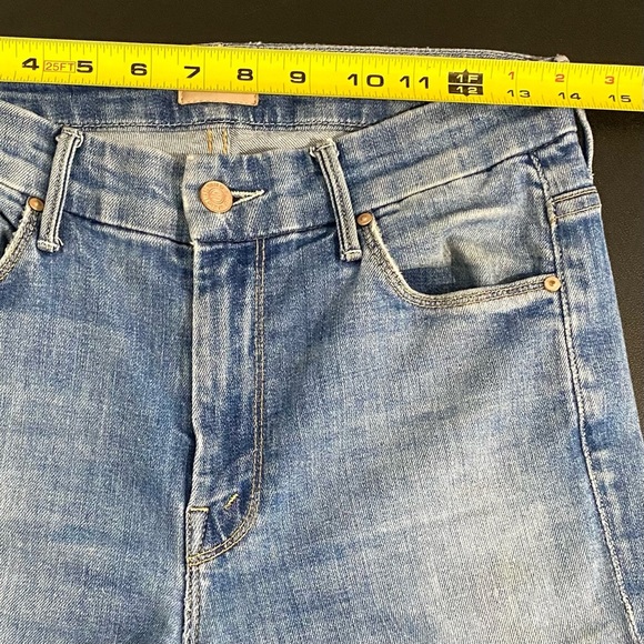 MOTHER Looker Size 27 Jeans High Waist Ankle Fray - Picture 7 of 16